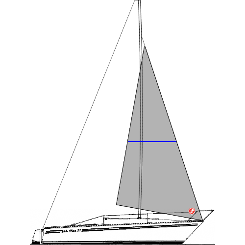 VELAMAR 22 - VELA GENOA II 125% 1 - Tecido: Poliéster Brasil