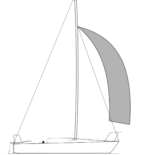 J24 - Vela Balão Triradial (Spinnaker)