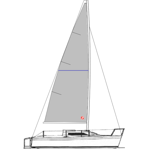 MICROTONNER 19 - Vela Mestra 2 - Tecido: Dacron Americano