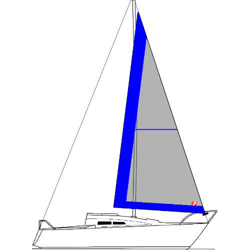 ATOLL 23 - Vela Genoa III 115% (ENROLADOR) 2 - Tecido: Dacron Americano