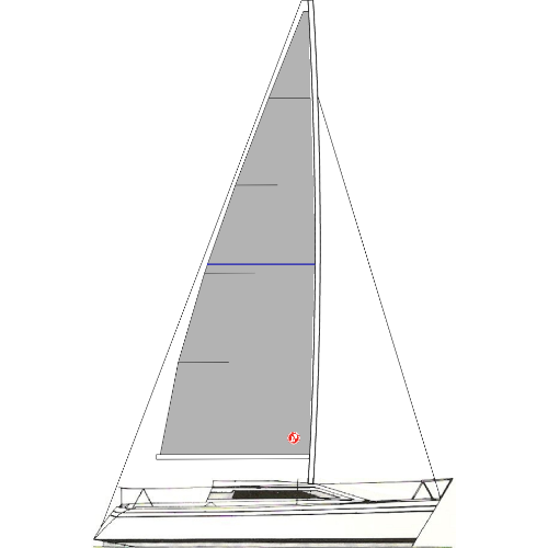 DELTA 26 - Vela Mestra 2 - Tecido: Dacron Americano