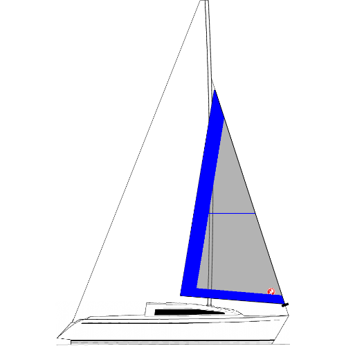 FAST 230 - Vela Genoa II 125% (Enrolador) 1 - Tecido: Poliéster Brasil