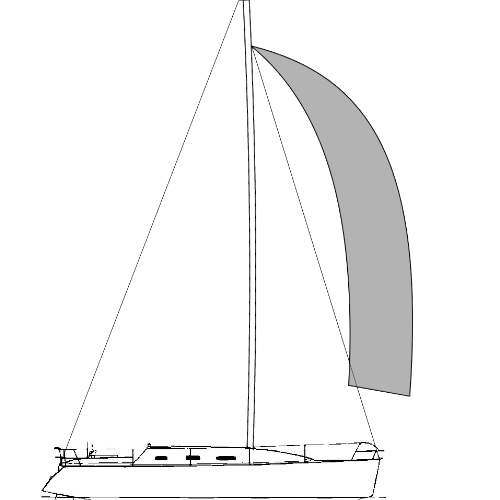 DELTA 36 (CRUZEIRO) - Vela Balão Triradial (Spinnaker)